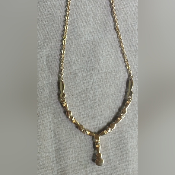 Swarovski Swan Emma Y Drop Gold Plated Crystal Necklace, Dangle  Earrings Vtg - Picture 7 of 12